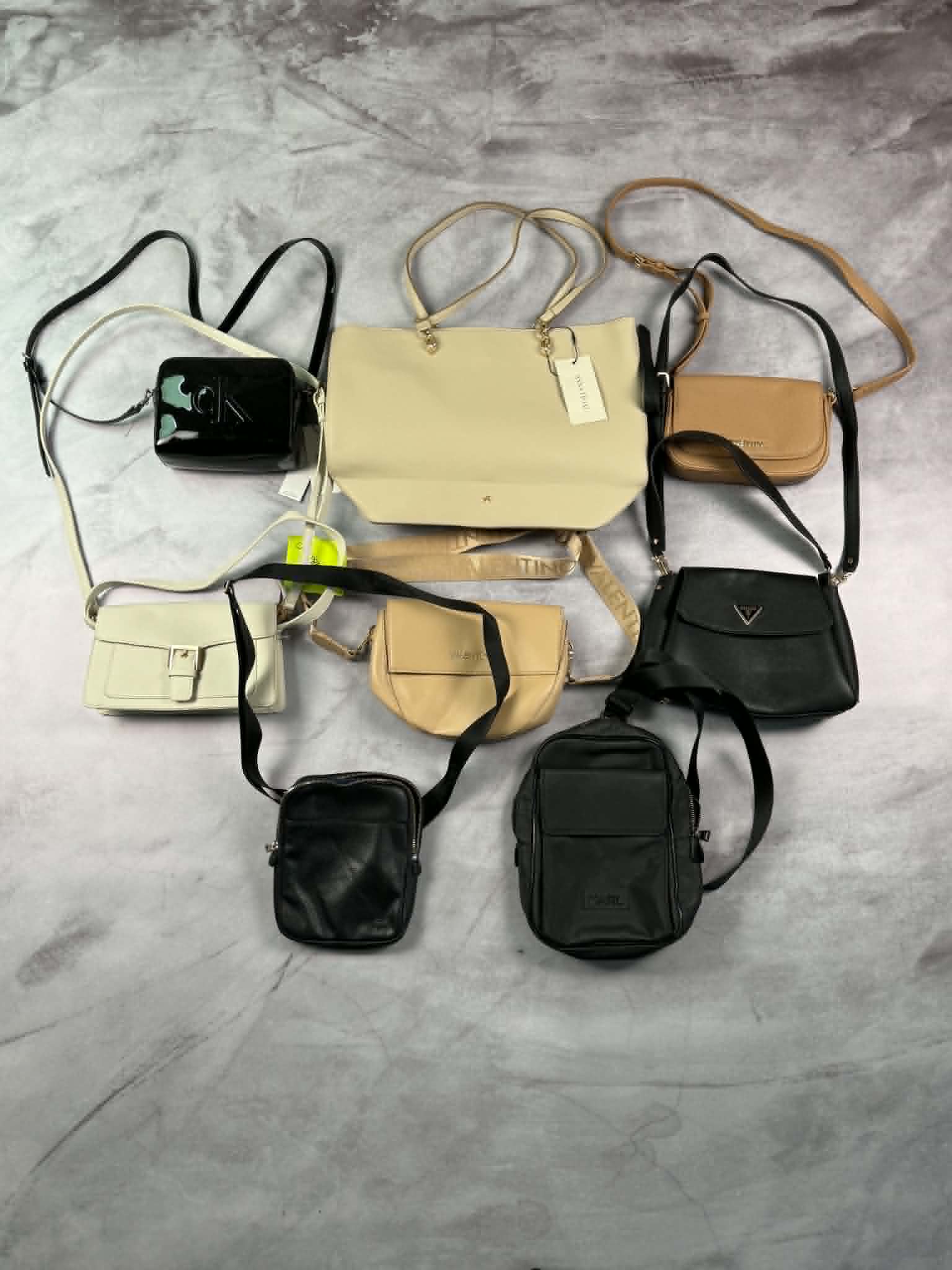 Pakiet torebek markowych - 28 szt (Valentino, Guess, CK, Karl Lagerfeld i inne)